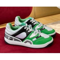 Good Looking Gucci Basket Low-top Sneakers Green 718107