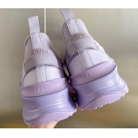 Sophisticated Fendi Flow Mesh Running Sneakers Lilac Purple 520116