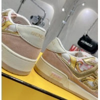 Shop Duplicate Fendi x Versace Match Low-tops Sneakers Pink 052637