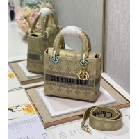 Top Quality MEDIUM LADY DIOR BAG M0565O Cream