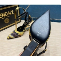 Unique Style Versace x Fendi Fendace First High Heel Pumps 9cm Coffee Brown 062187