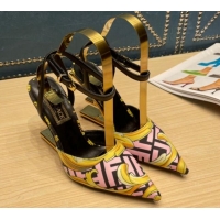 Pretty Style Versace x Fendi Fendace First High Heel Pumps 9cm Pink 062190