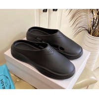 Stylish Prada Foam Rubber Mules 2052391 Black