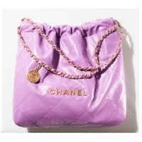 Hot Sell Cheap CHANEL 22 HANDBAG AS3260 Purple