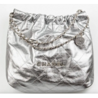 Super Quality CHANEL 22 HANDBAG AS3260 Silver