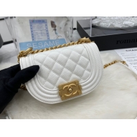 Traditional Specials CHANEL MESSENGER BAG MINI BOY AS3315 white