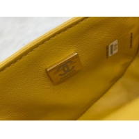 Famous Brand CHANEL MESSENGER BAG MINI BOY AS3315 yellow