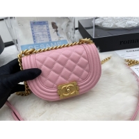 Shop Promotional CHANEL MESSENGER BAG MINI BOY AS3315 pink