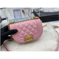 Shop Promotional CHANEL MESSENGER BAG MINI BOY AS3315 pink