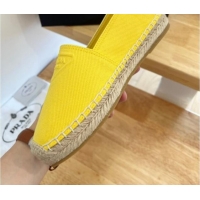 Top Grade Prada Logo Canvas Espadrilles 2072204 Yellow