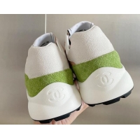 Lower Price Chanel Suede Sneakers G39074 Pink/Green