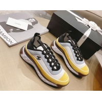 Trendy Design Chanel Fabric & Suede Sneakers G39070 Yellow