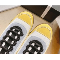 Trendy Design Chanel Fabric & Suede Sneakers G39070 Yellow