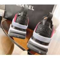 Stylish Chanel Fabric & Suede Sneakers G39070 Red