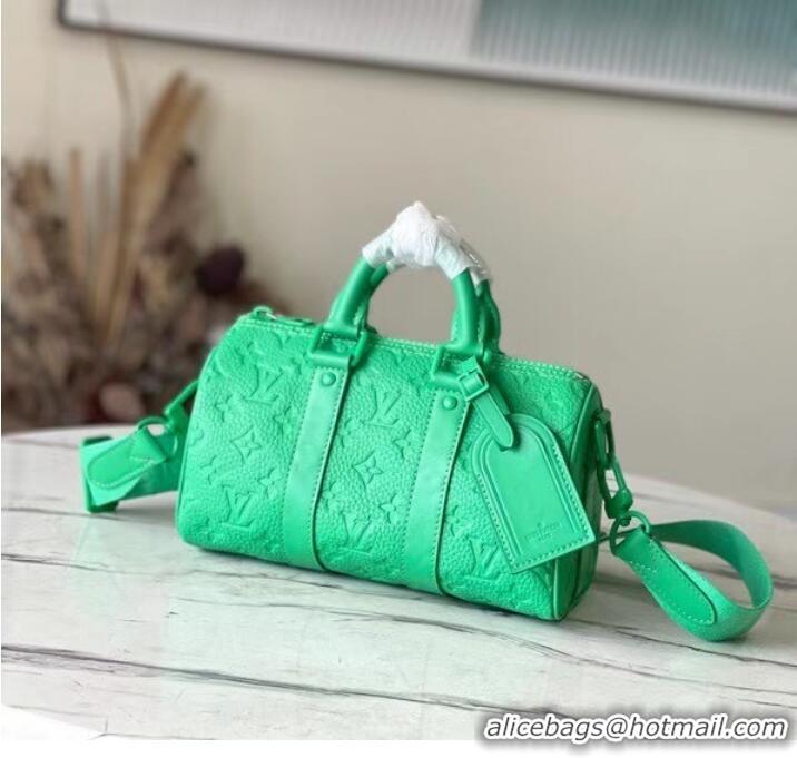 Top Quality Louis Vuitton Keepall Bandouliere 25 Bag in Monogram Leather M20929 Minty Green 2022