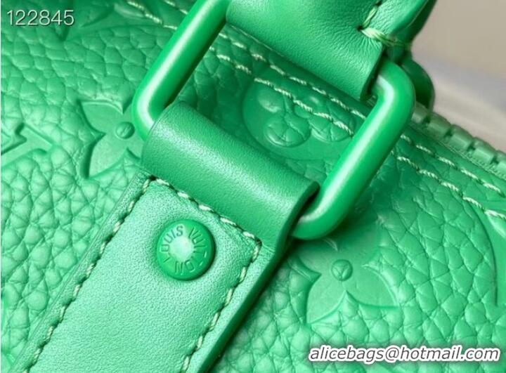 Top Quality Louis Vuitton Keepall Bandouliere 25 Bag in Monogram Leather M20929 Minty Green 2022