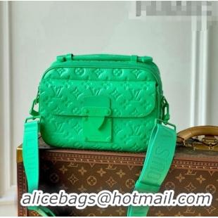 Top Quality Louis Vuitton S Lock Messenger Bag in Monogram Leather M58489 M20904 Minty Green 2022