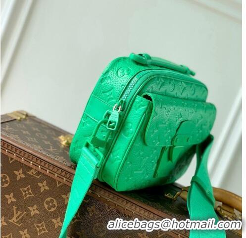 Top Quality Louis Vuitton S Lock Messenger Bag in Monogram Leather M58489 M20904 Minty Green 2022