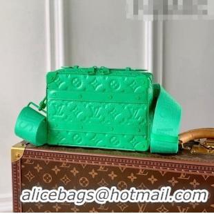 New Design Louis Vuitton Handle Soft Trunk Bag in Monogram Leather M20956 Minty Green 2022