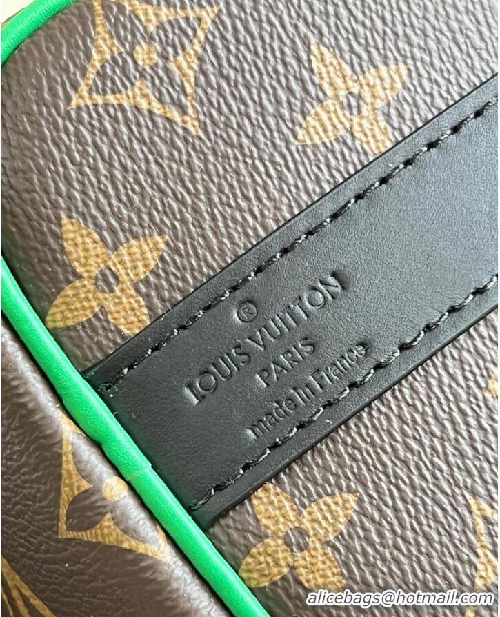 Luxurious Louis Vuitton Monogram Canvas KEEPALL BANDOULIERE 25 M20900 Green