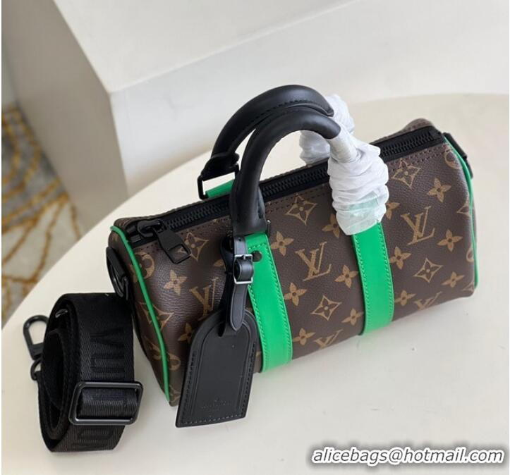 Luxurious Louis Vuitton Monogram Canvas KEEPALL BANDOULIERE 25 M20900 Green