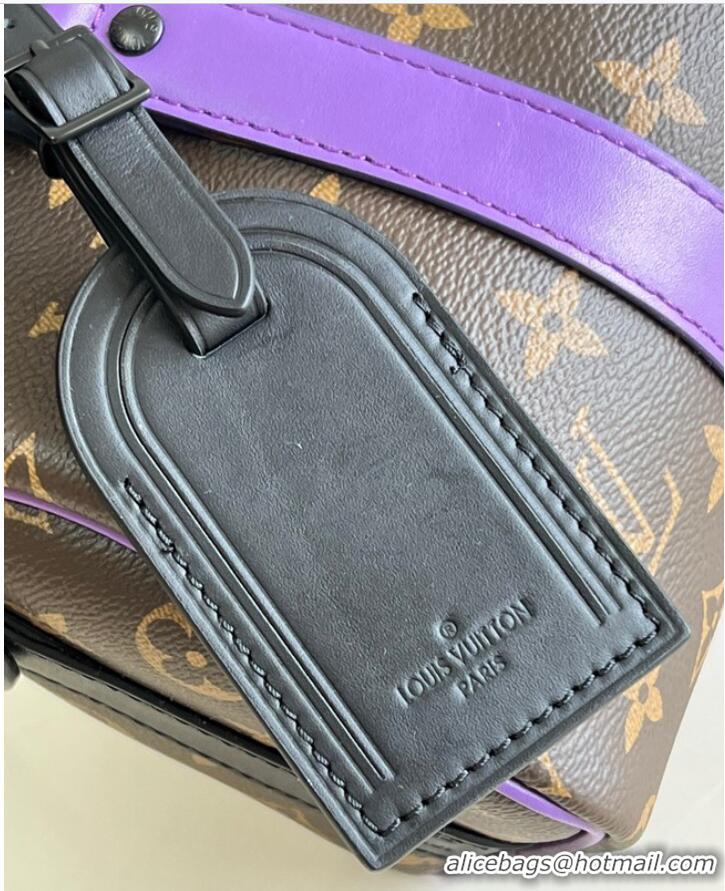 Popular Style Louis Vuitton Monogram Canvas KEEPALL BANDOULIERE 25 M20900 purple