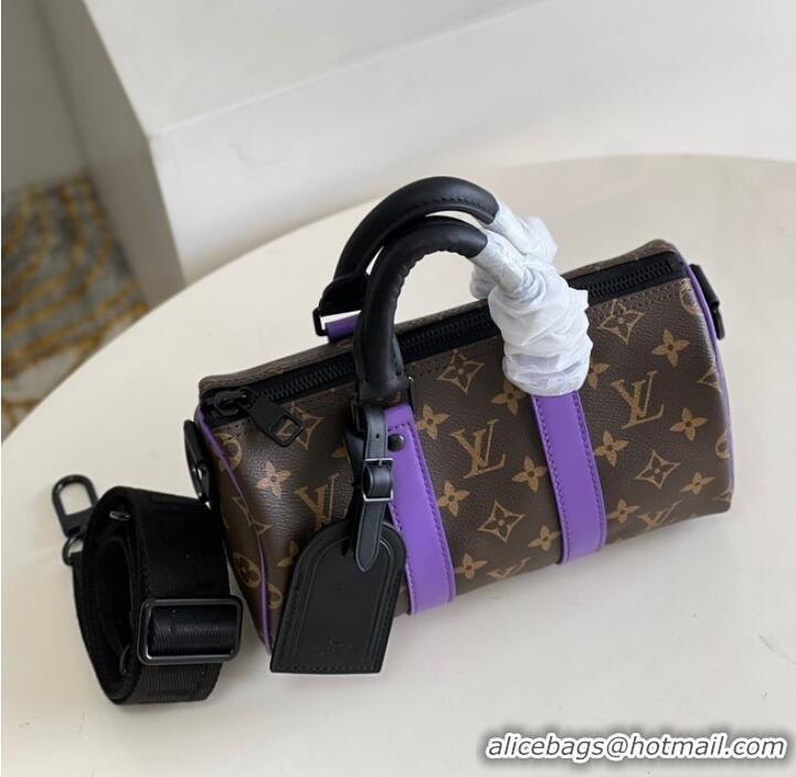 Popular Style Louis Vuitton Monogram Canvas KEEPALL BANDOULIERE 25 M20900 purple