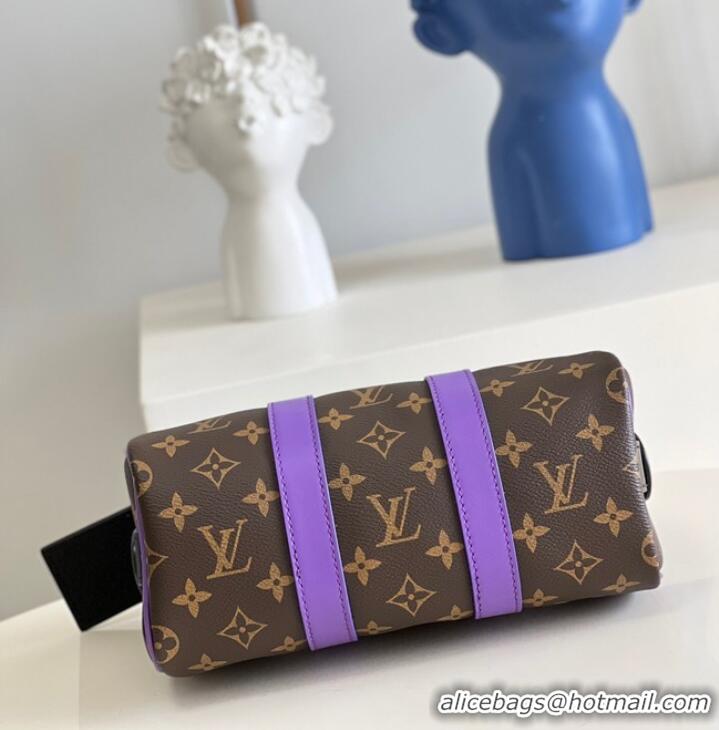 Popular Style Louis Vuitton Monogram Canvas KEEPALL BANDOULIERE 25 M20900 purple