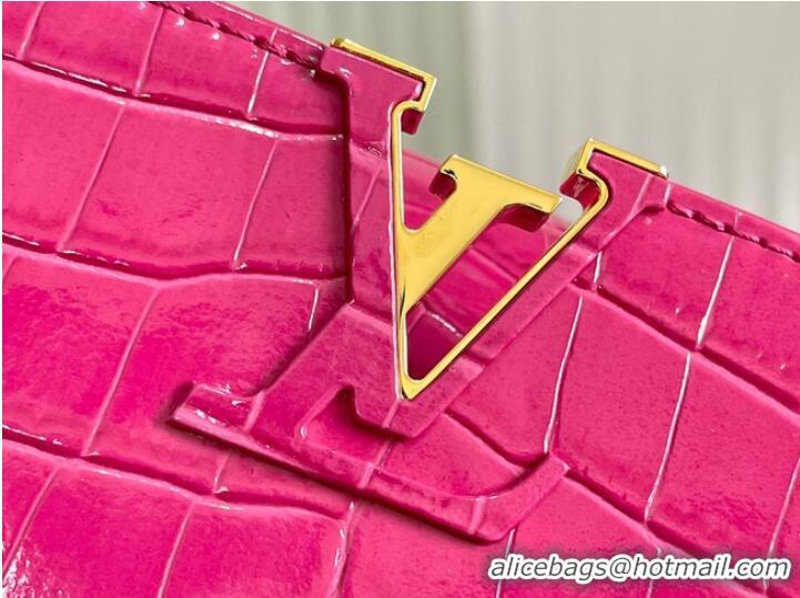 Unique Grade Louis Vuitton crocodile skin CAPUCINES BB M48865 Rose