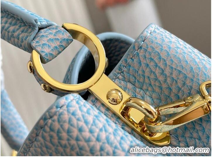 Top Grade Louis Vuitton CAPUCINES MINI M81190 light blue