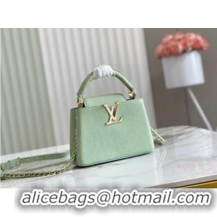 Top Quality Louis Vuitton CAPUCINES MINI M81190 light green