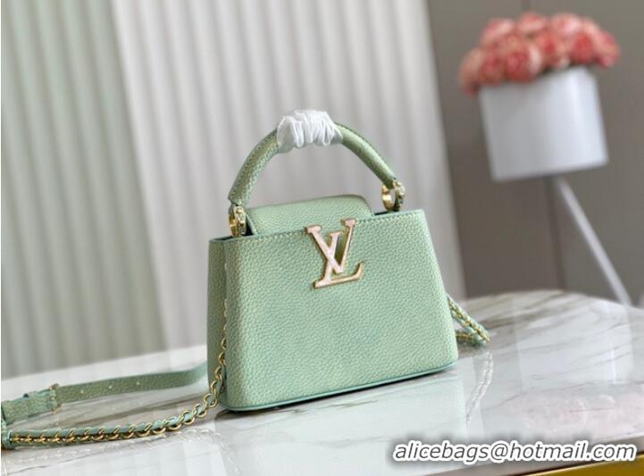 Top Quality Louis Vuitton CAPUCINES MINI M81190 light green