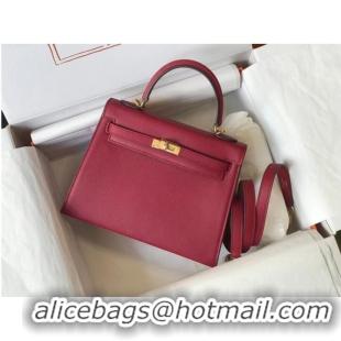 Trendy Design Hermes Original Epsom Leather KEL2578 Burgundy