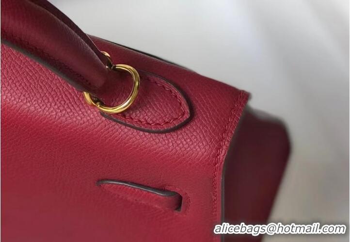 Trendy Design Hermes Original Epsom Leather KEL2578 Burgundy