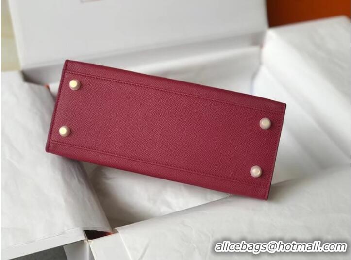 Trendy Design Hermes Original Epsom Leather KEL2578 Burgundy