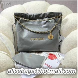 Traditional Specials CHANEL 22 SMALL HANDBAG AS3260 Gray