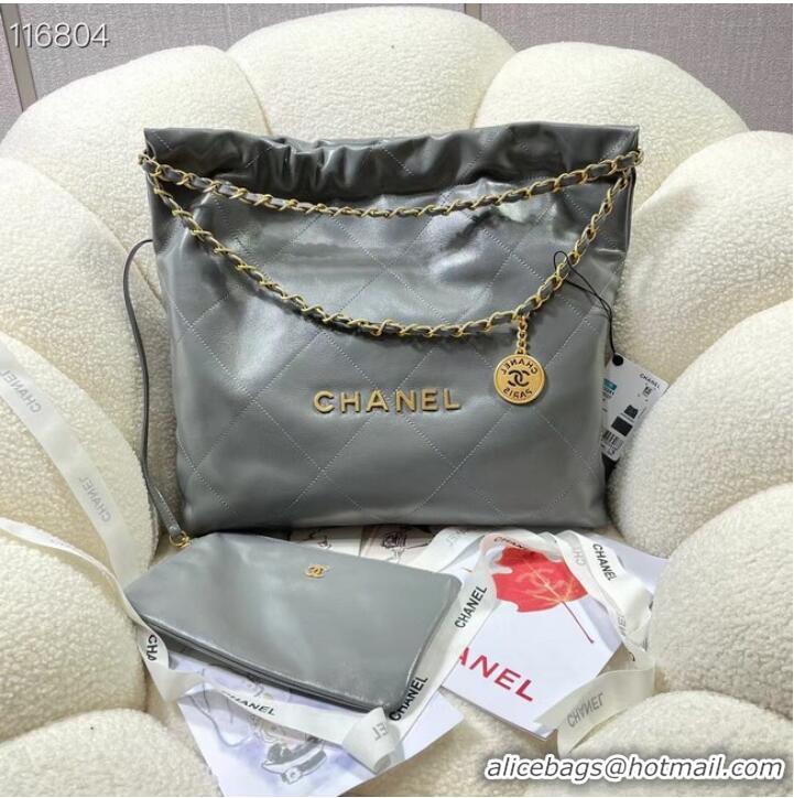 Traditional Specials CHANEL 22 SMALL HANDBAG AS3260 Gray