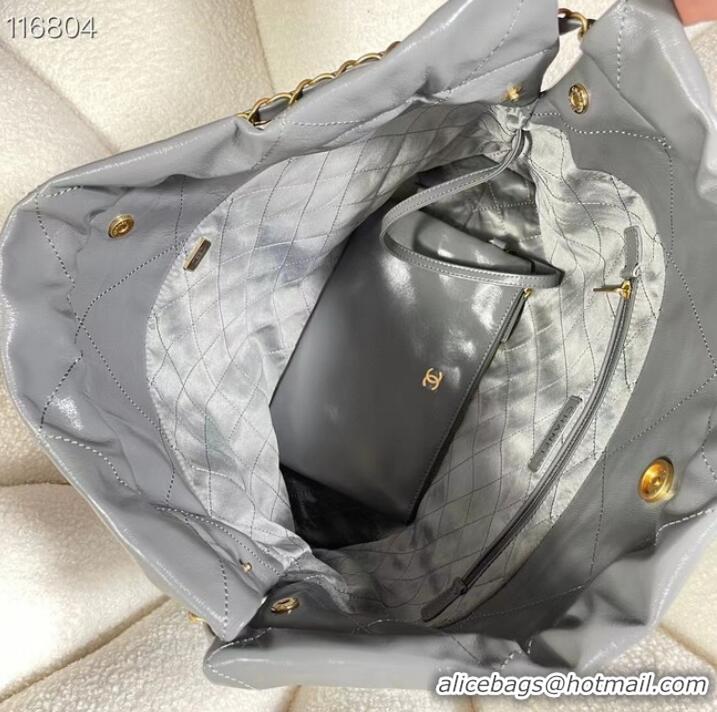 Traditional Specials CHANEL 22 SMALL HANDBAG AS3260 Gray