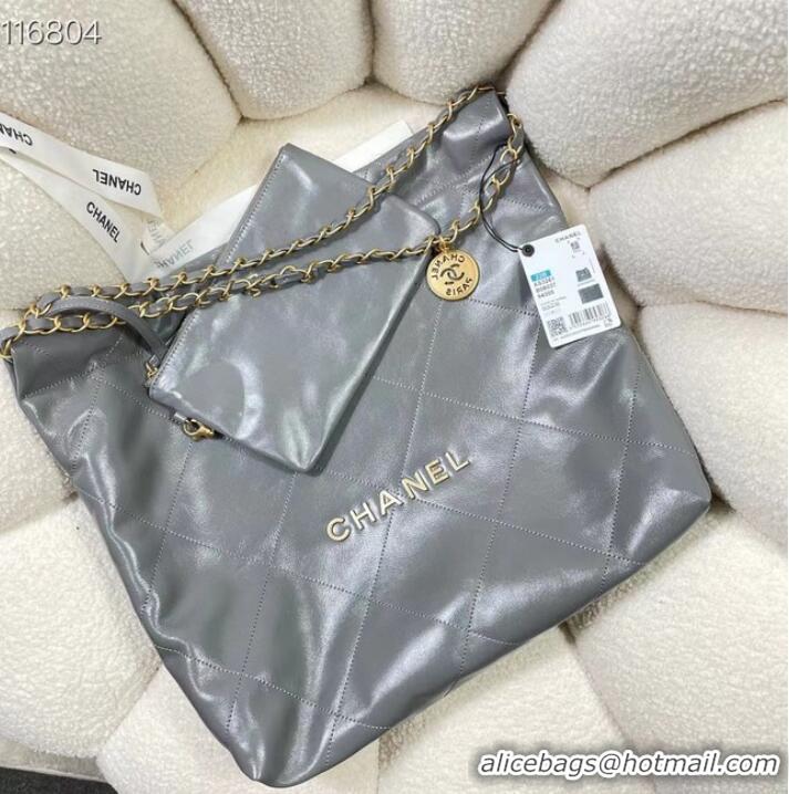 Traditional Specials CHANEL 22 SMALL HANDBAG AS3260 Gray