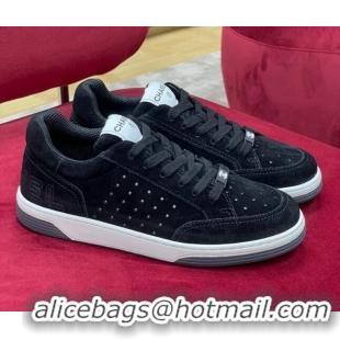 Classic Hot Chanel Suede Sneakers G38811 Black