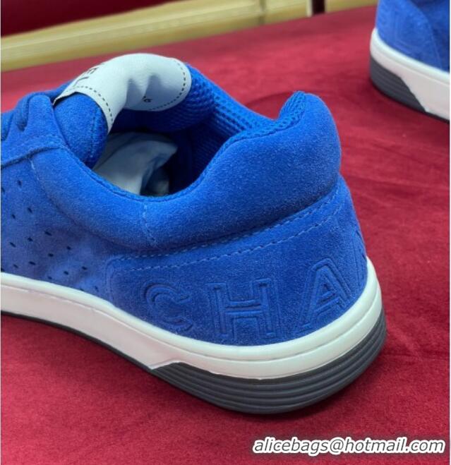 1:1 aaaaa Chanel Suede Sneakers G38811 Blue