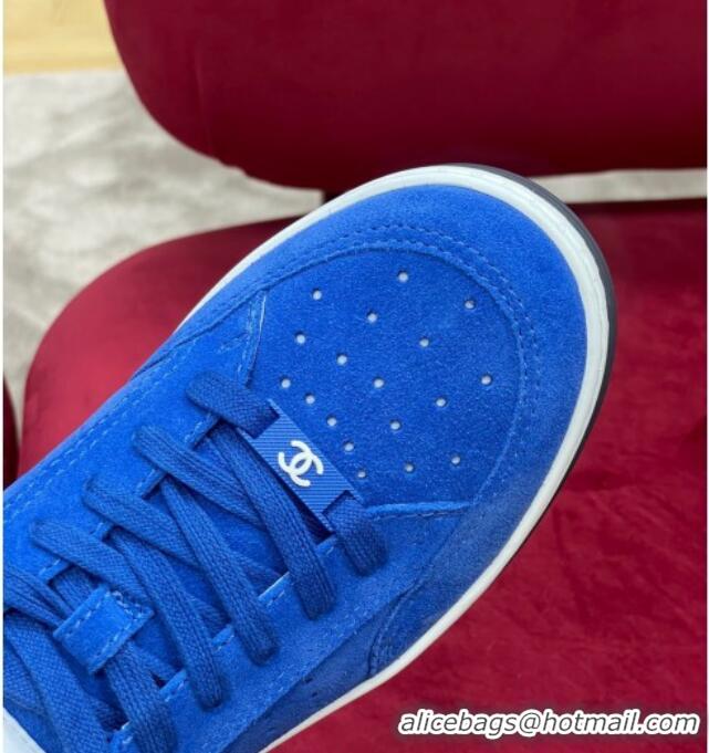 1:1 aaaaa Chanel Suede Sneakers G38811 Blue