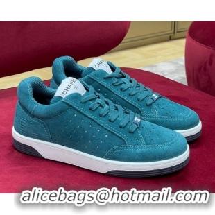 Classic Style Chanel Suede Sneakers G38811 Green