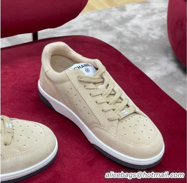 Good Quality Chanel Suede Sneakers G38811 Beige