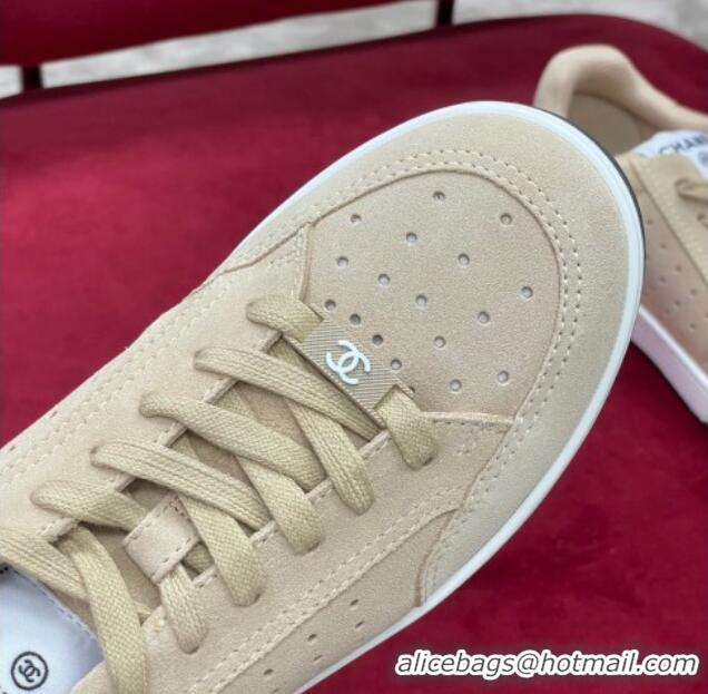 Good Quality Chanel Suede Sneakers G38811 Beige