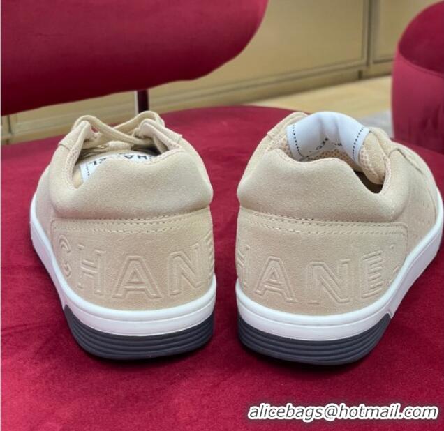 Good Quality Chanel Suede Sneakers G38811 Beige