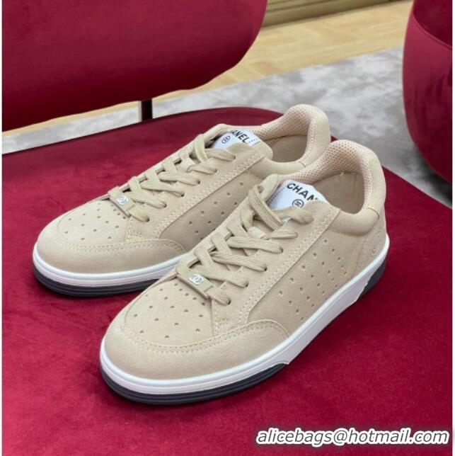 Good Quality Chanel Suede Sneakers G38811 Beige