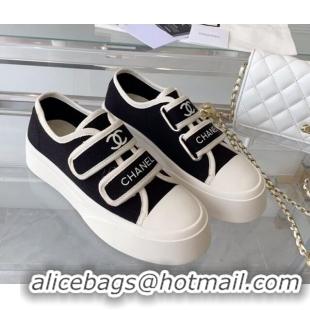 Sumptuous Chanel Canvas Sneakers Black 071824