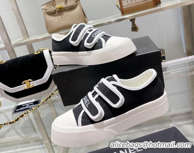 Sumptuous Chanel Canvas Sneakers Black 071824