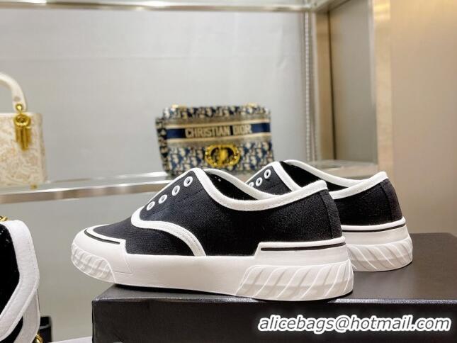 Lower Price Chanel Open Canvas Sneakers Black 071836